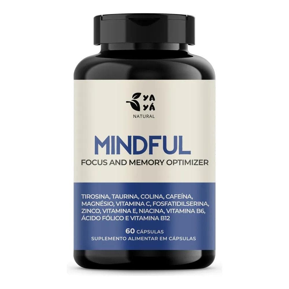 2X Mindful Fosfatidilserina Taurina Magnésio 60Cps Yaya Natu