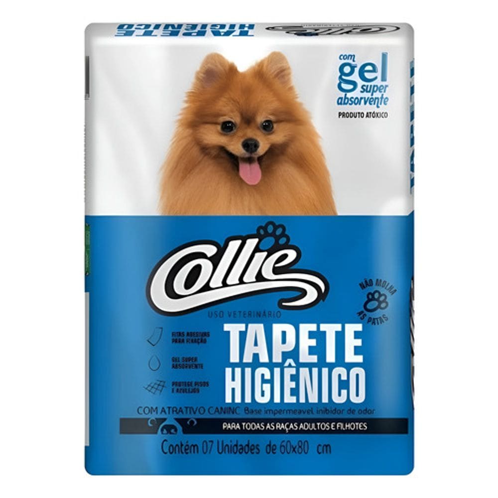 Tapete Higiênico Collie Vegan 07 Unidades 80x60cm