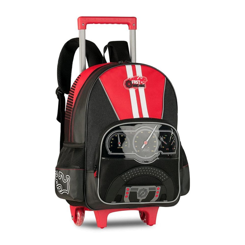 Mochila Carrinho Infantil Fast Machine Bolsa Escolar Carros