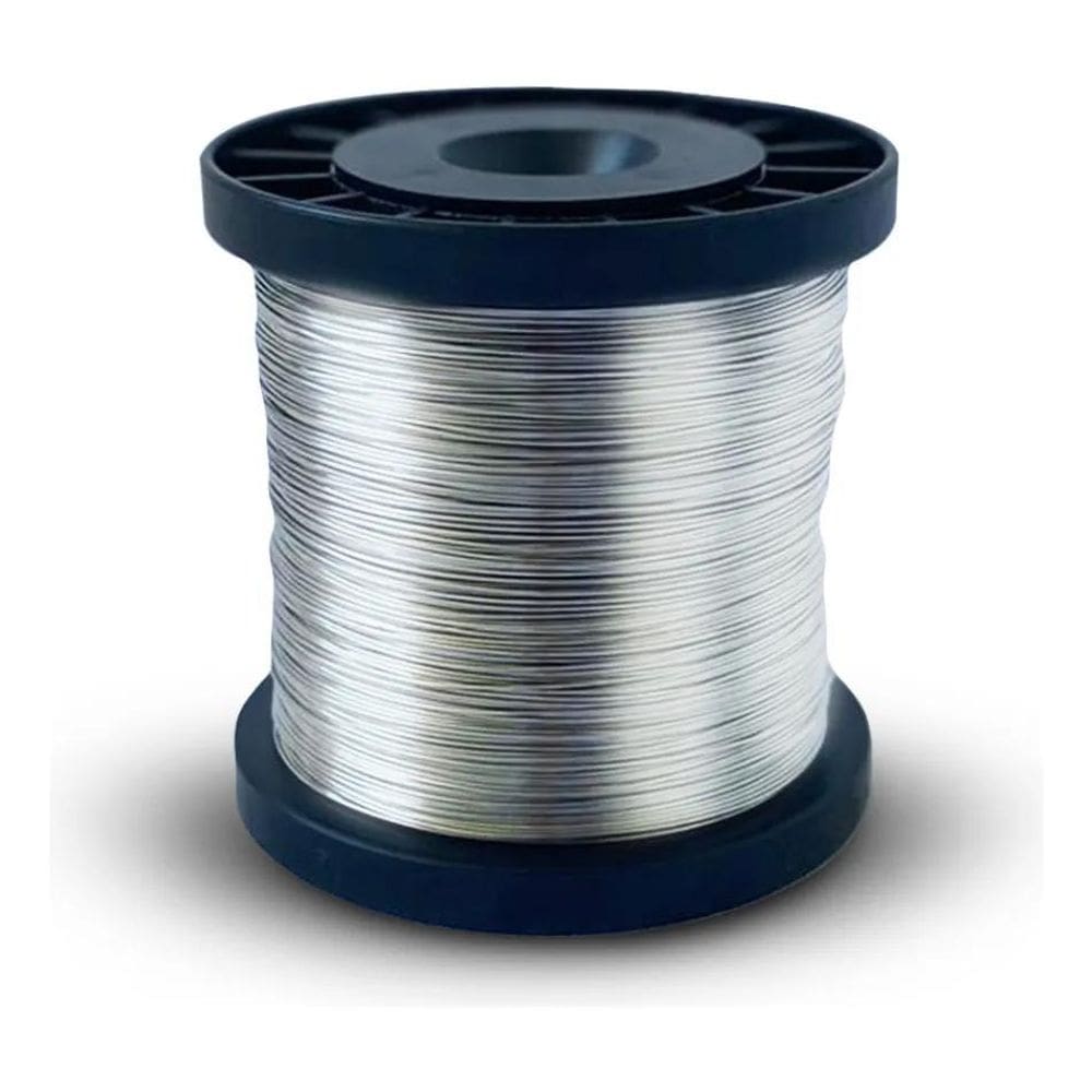 2X Fio De Aço Inox Rolo Arame Cerca Elétrica 0,45Mm 348 Metr