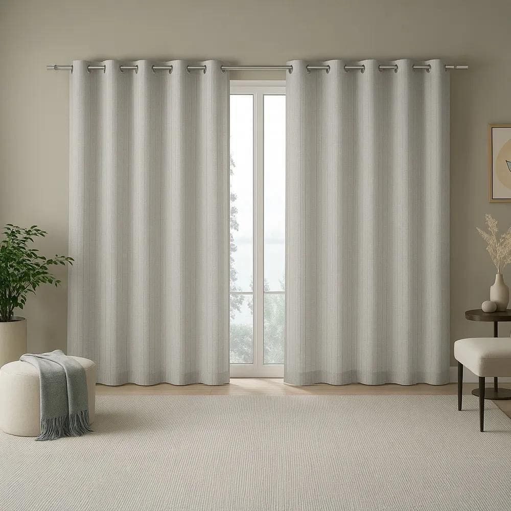 Cortina Sala / Quarto Duo Nice 3,0 X 1,7 Bella Janela Areia