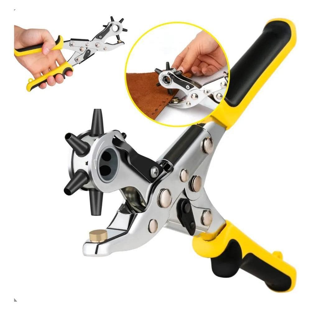 2X Alicate Furador Vazador Couro Chinelo 9 Pol