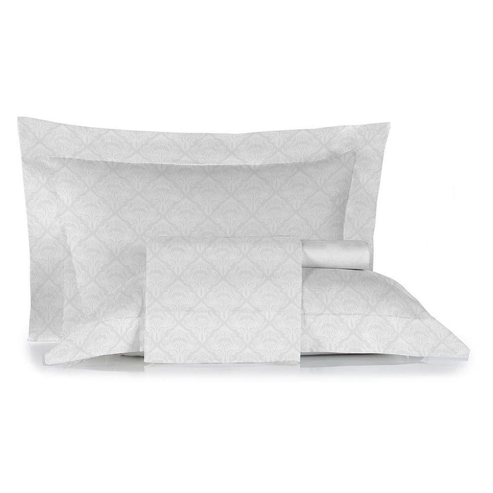 Jogo Cama Casal 4 Peças 100% Algodão 180 Fios - Cintia 7899