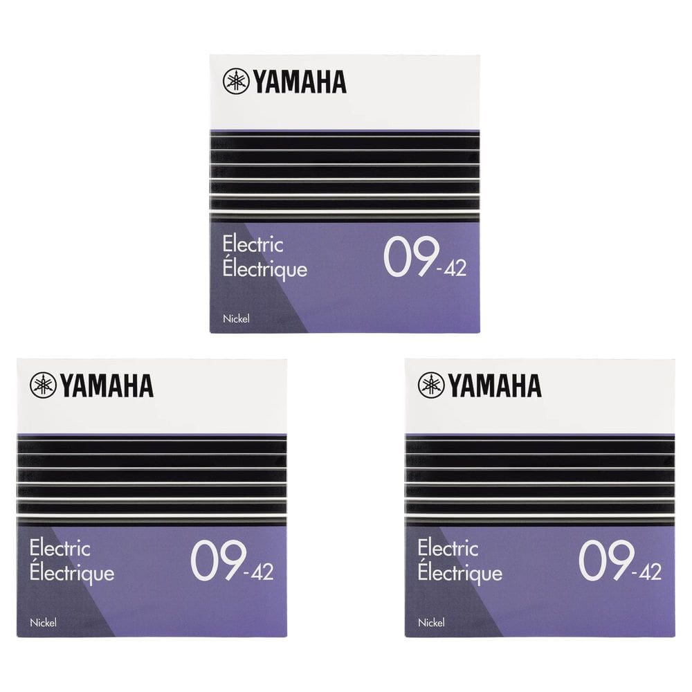 Kit 3 Encordoamentos para Guitarra Níquel Super Light 09-42 GSE09 Yamaha