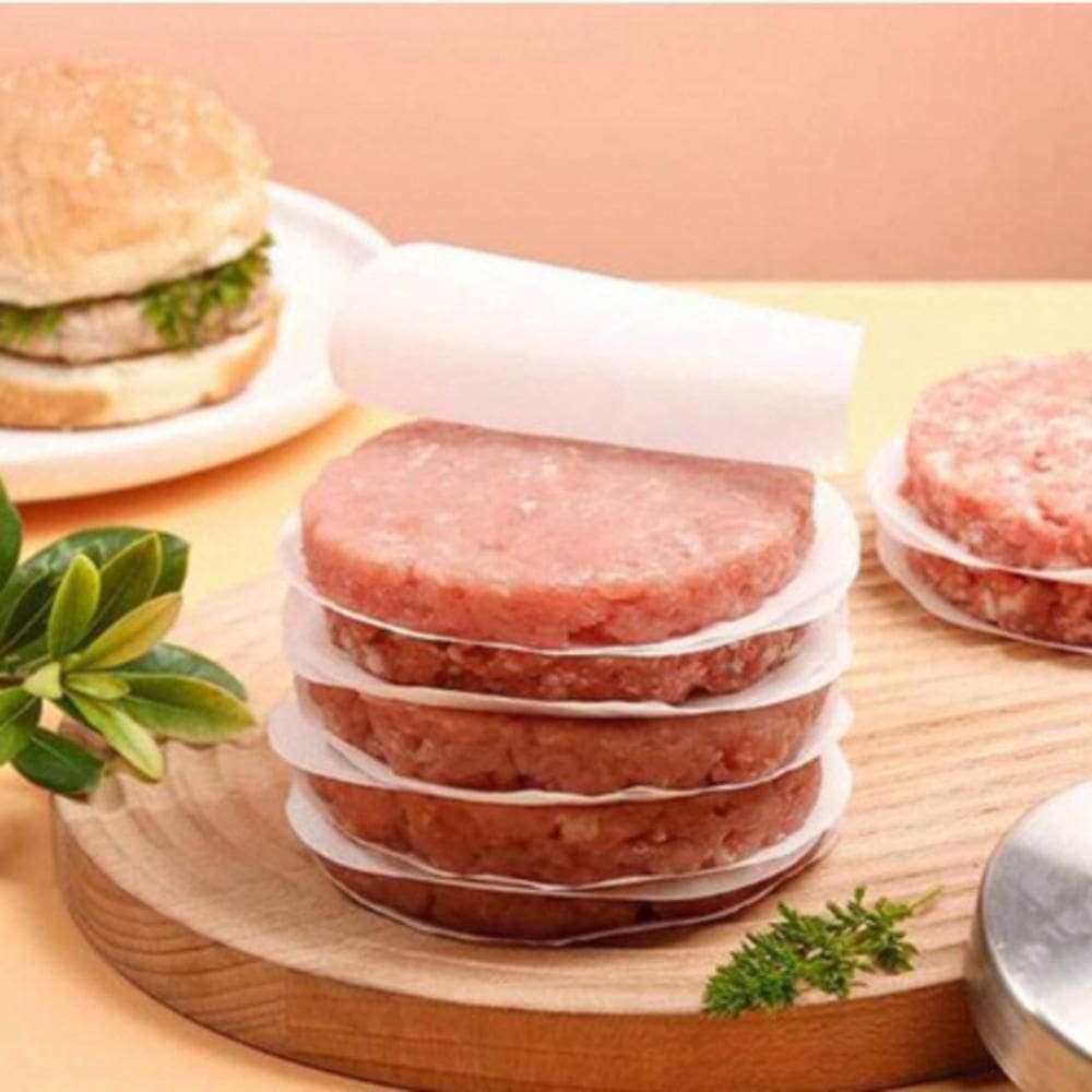 Papel Parafinado Mamedes 11,2Cm Separar Carne 1Kg Hamburguer