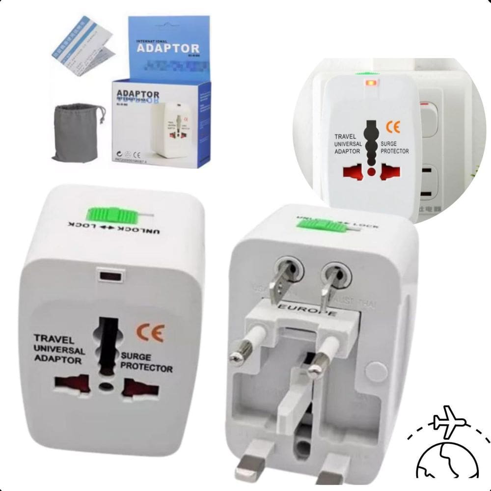 Adaptador Universal De Tomada Para Uso Internacional