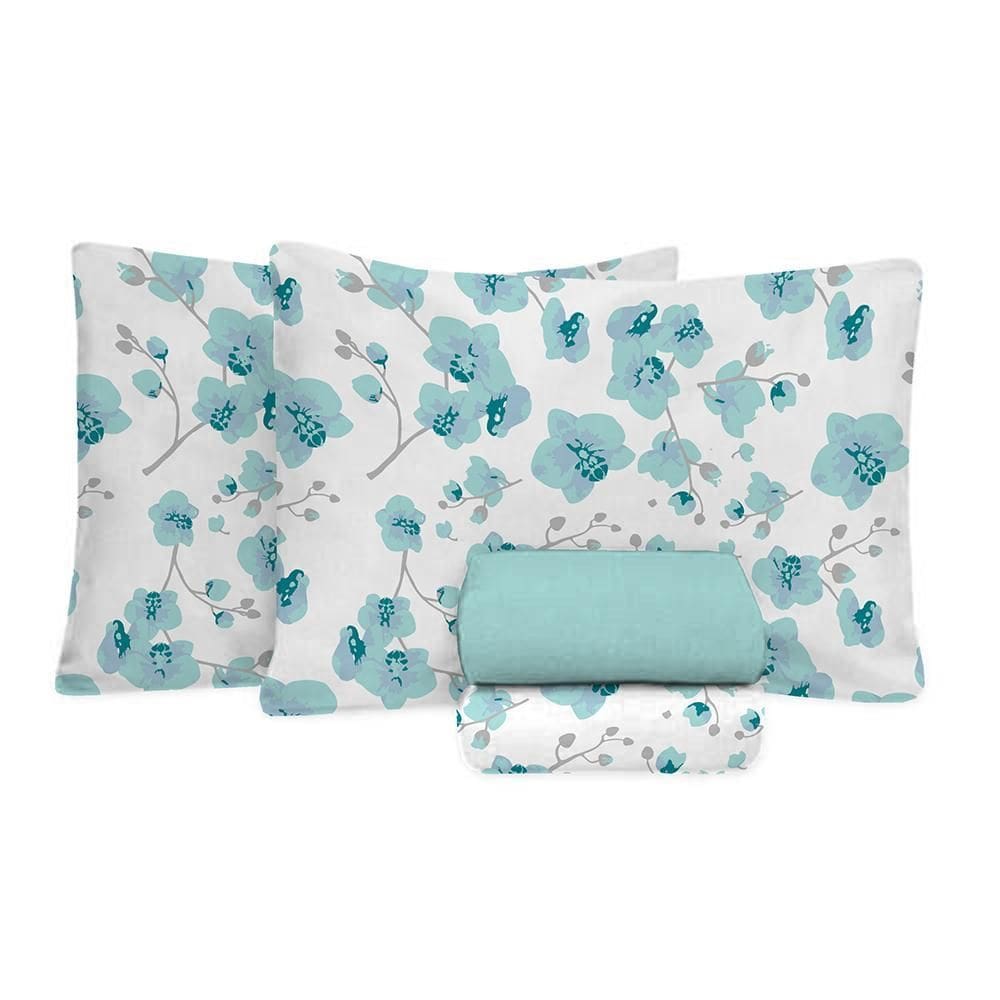 Jogo Cama Casal 4 Peças 100% Algodão 150 Fios - Paulo 7730-2