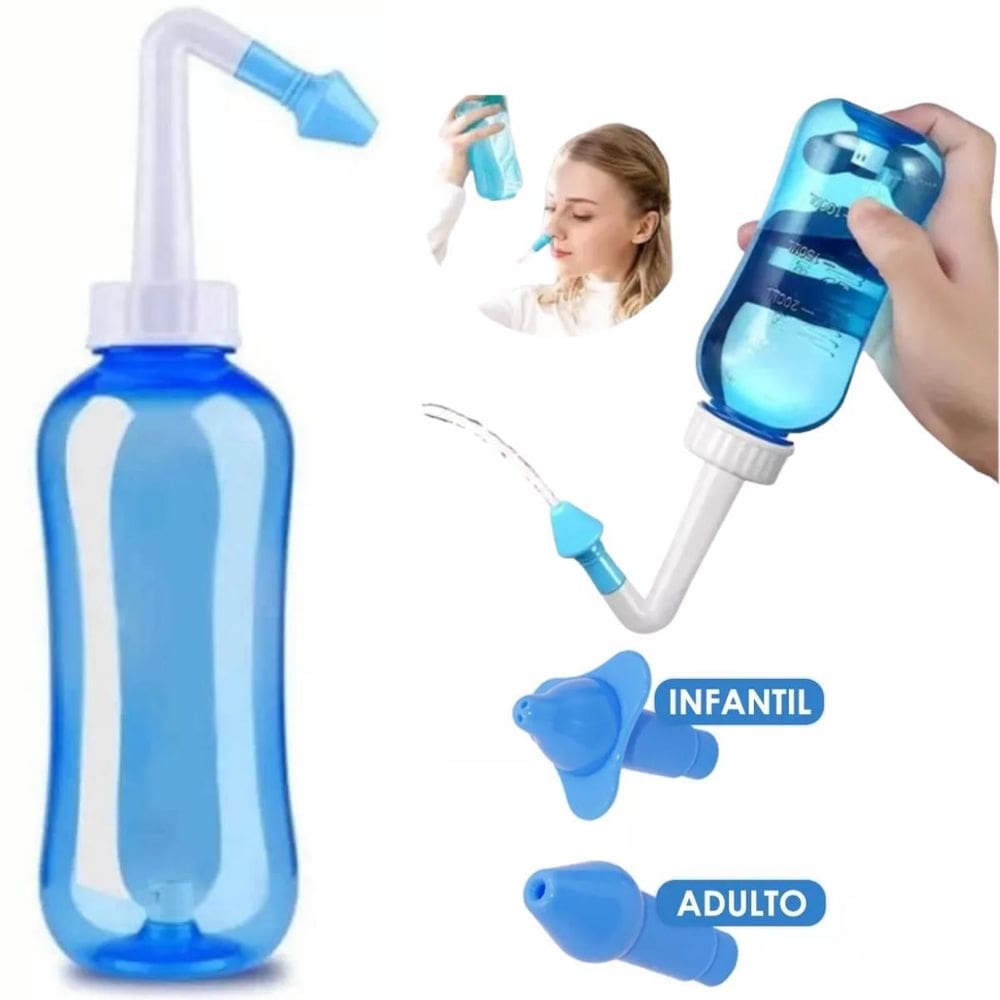 Lavador Nasal Azul Ergonômico Forte