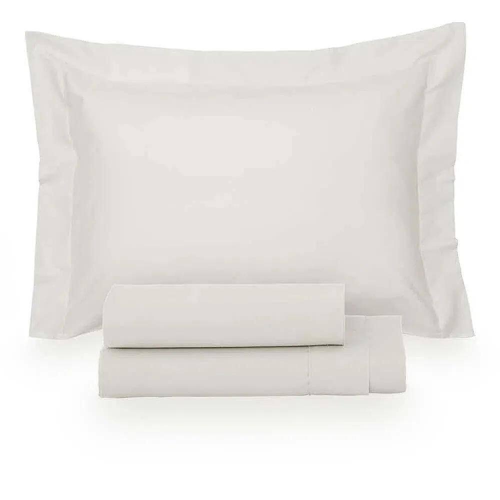 Jogo De Cama Casal Satinée Liso - Kacyumara Off White