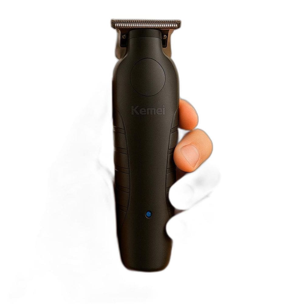 Maquina Kemei Sem Fio Recarregável Preta