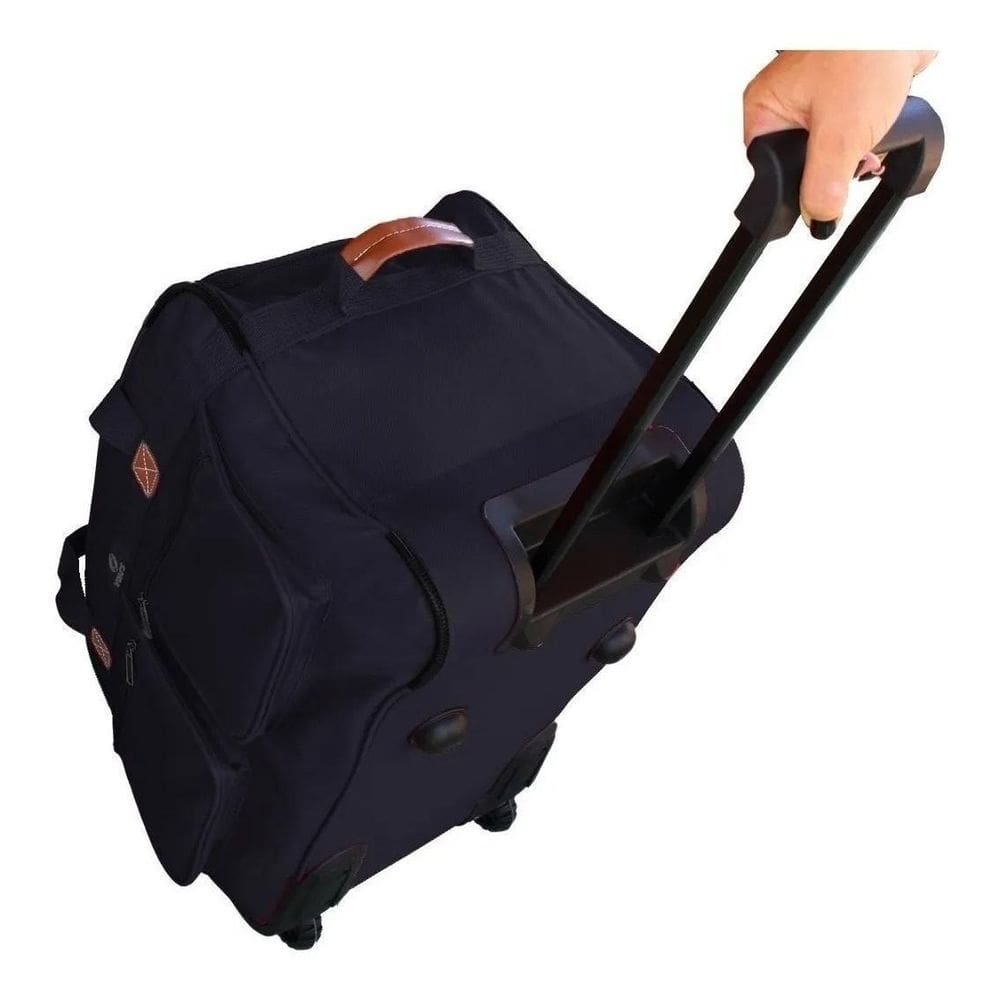 Sacola Bolsa Mala De Viagem De Bordo Média Com Rodinhas