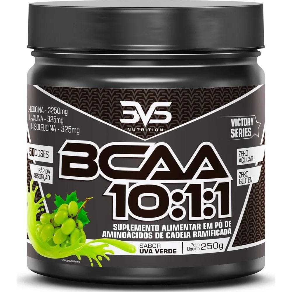 2X Bcaa Em Pó 10:1:1 Sabor: Uva Verde - Fórmula Exclusiva Ul