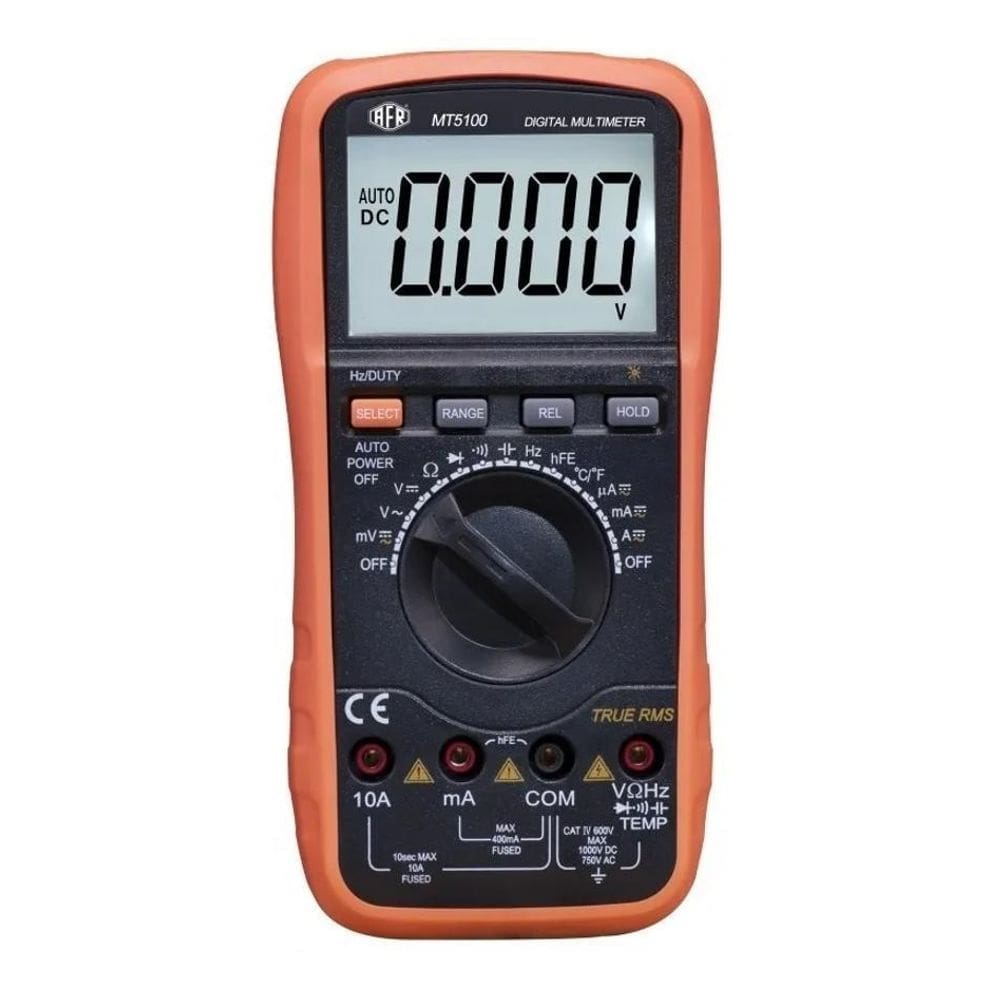 2X Multímetro Digital, Frequencímetro, True Rms, Afr Mt-5100