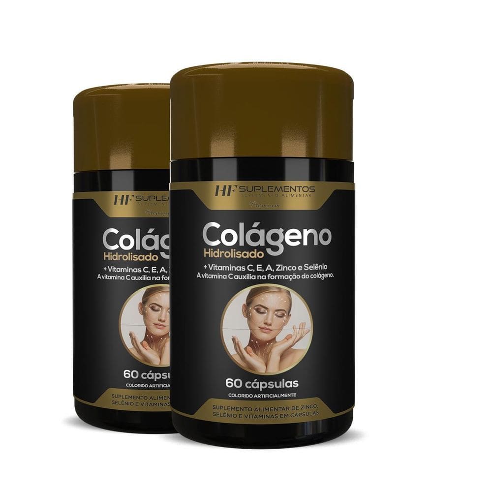 2X Colageno Hidrolisado + Vitaminas 60Caps Hf Suplementos