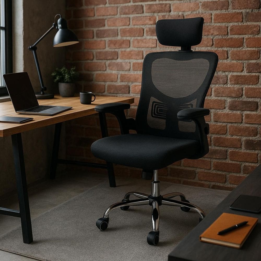 Cadeira De Escritorio Ergonomica Giratoria Tela Mesh Office