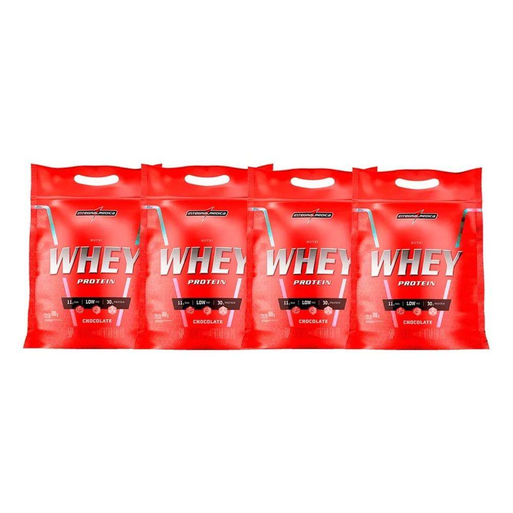 2X Combo 4X Nutri Whey Isolado 907G Refil - Integral Medica