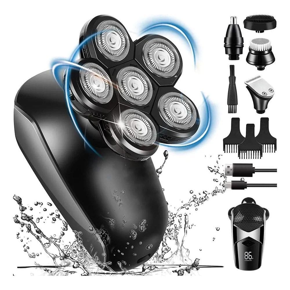 2X Barbeador Eletrico Aparador Facial Depilador Corporal 5 E