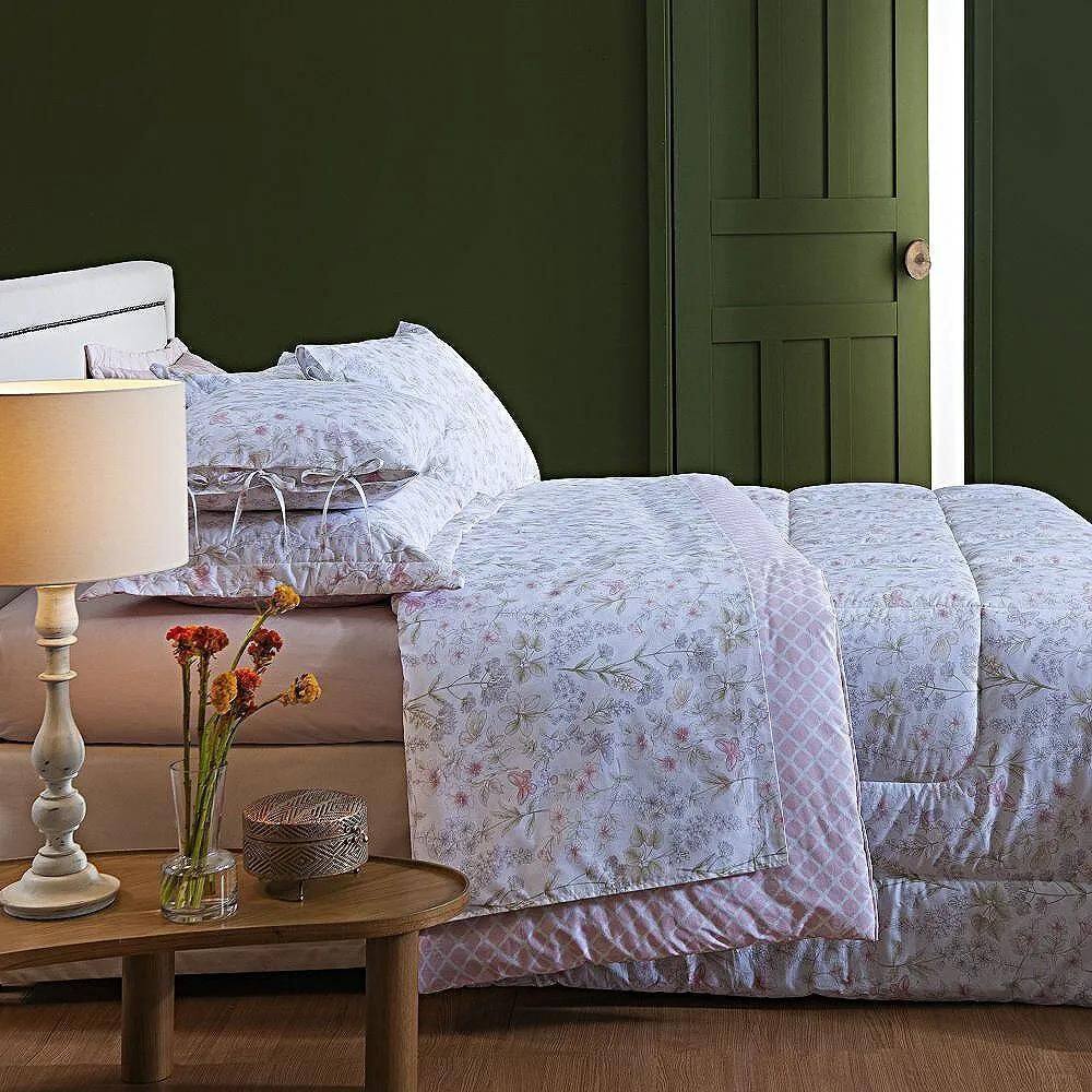 Jogo De Cama Casal 180 Fios Estampado - Andreza Stella