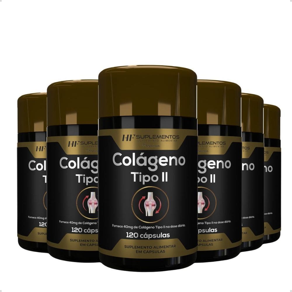 6X Colágeno Tipo Ii 120 Cápsulas Hf Suplementos