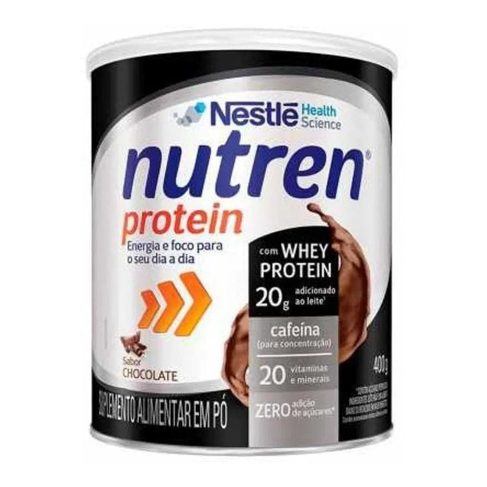 2X Sup Alim Com Whey Choc Nestlé Nutren Protein 400G