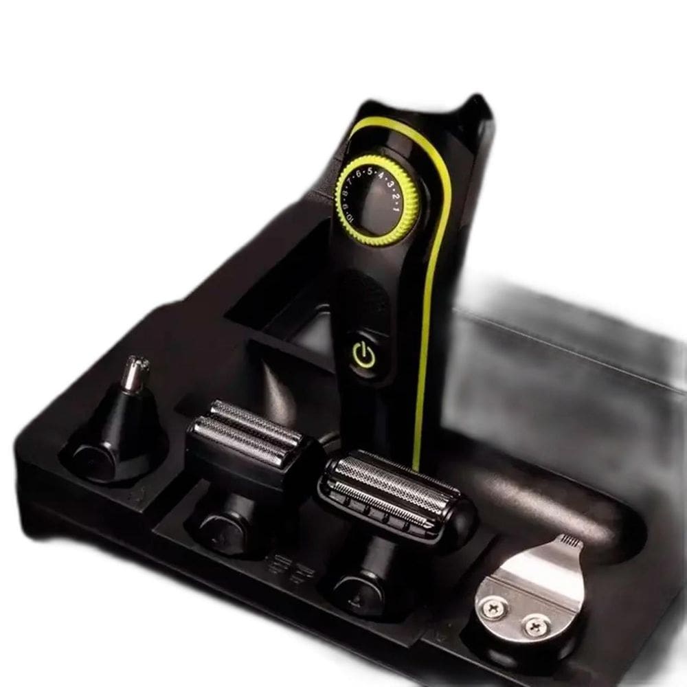 Aparelho De Corte Corpo Barba Portátil Led Recarregável