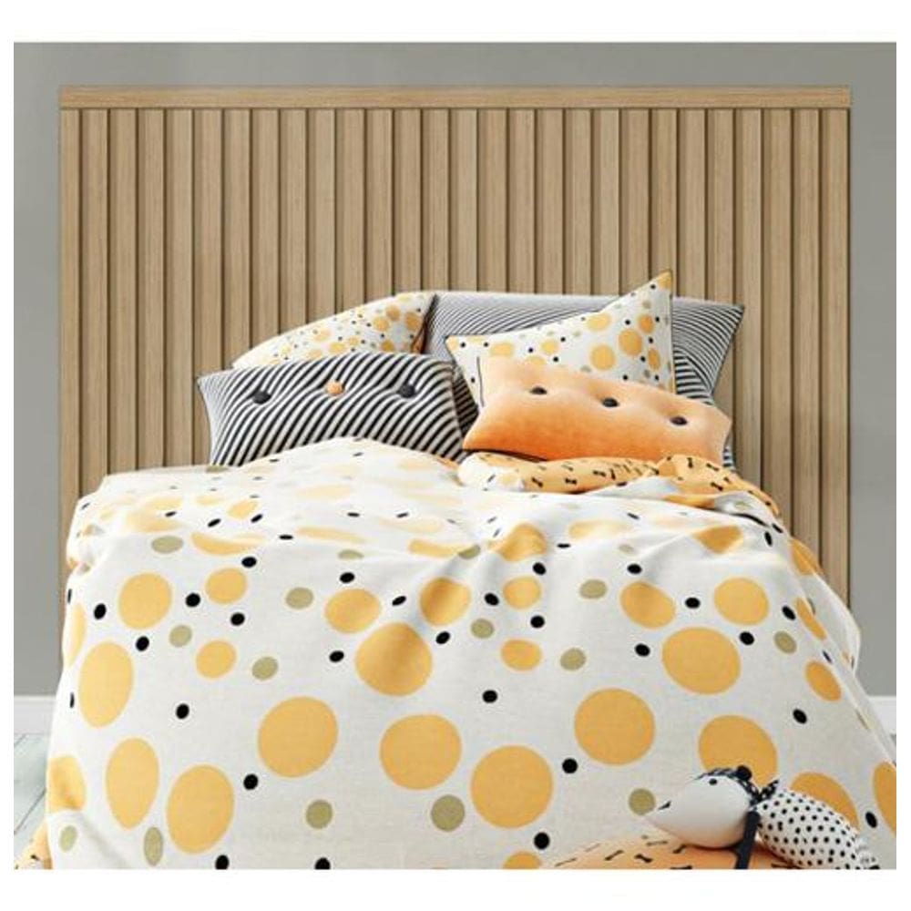 Meu Rodapé King Carvalho Painel Ripado Kit Cabeceira 2M