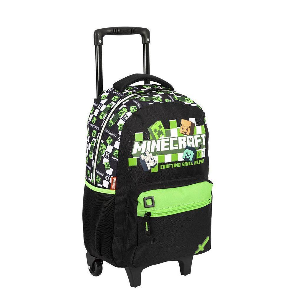 Mochilete Minecraft Creeper Infantil Escolar Passeio