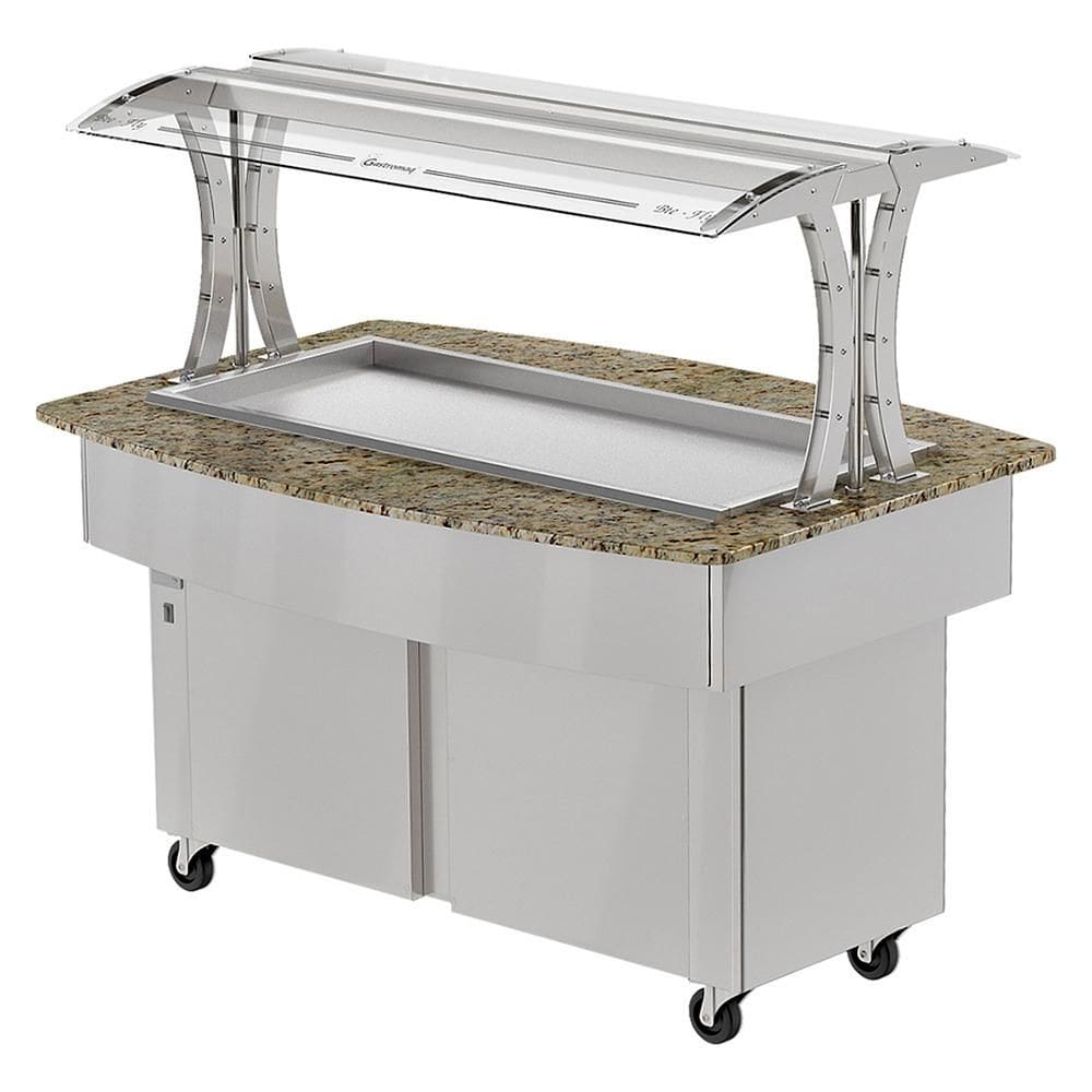 Buffet Refrigerado Gastromaq Linha GFly Granito Amarelo 8 Cubas 127V BTR 8 GFLY