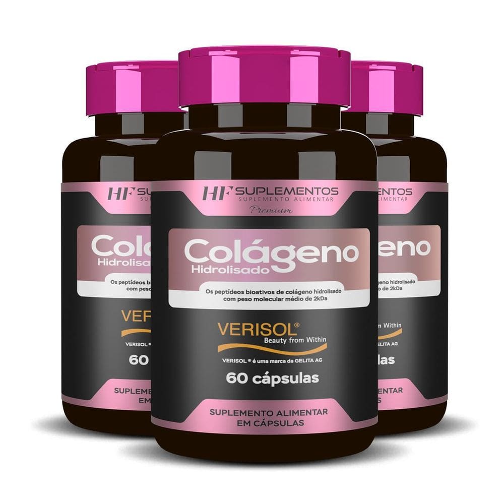 3X Colageno Verisol + Calcio Hf Suplementos 60Caps