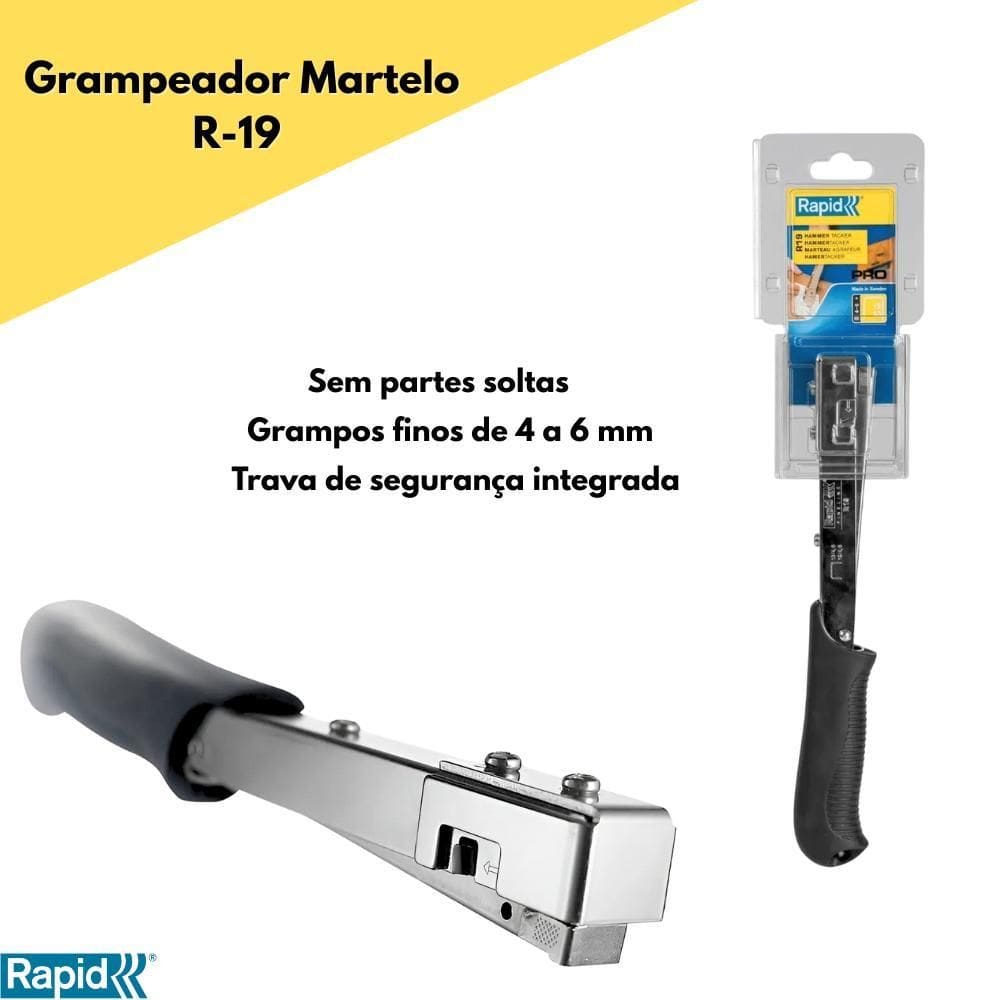 Grampeador Martelo R-19 - Rapid