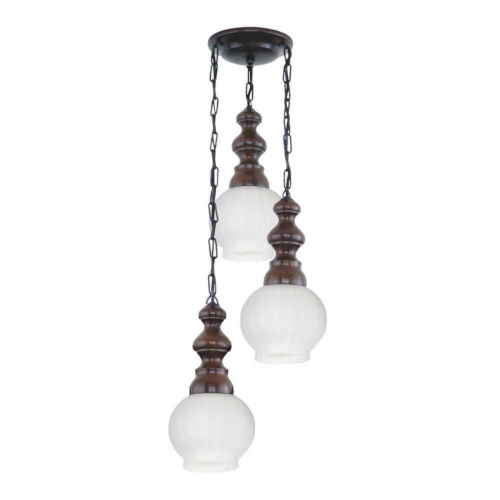 Pendente Rústico Envelhecido 3 Lâmpadas 553E - Luminárias Müller