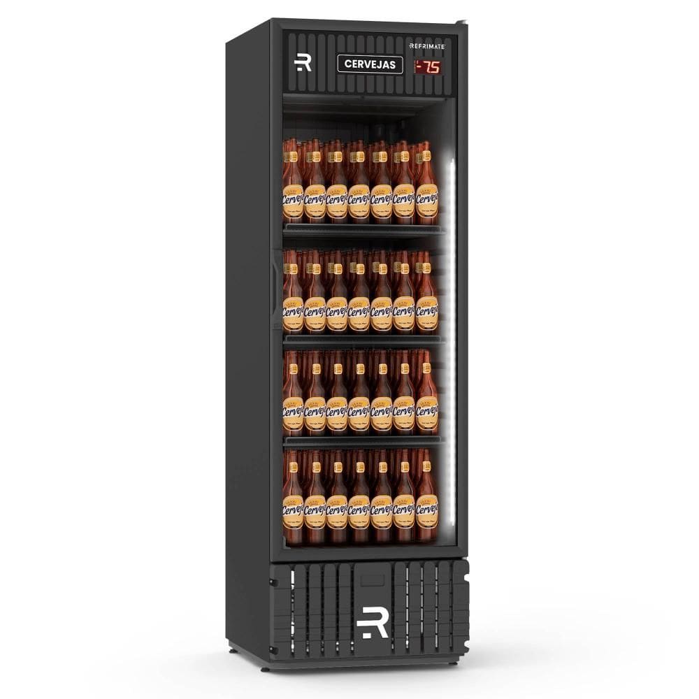 Cervejeira Refrimate 570 Litros Porta Vidro Preto 220V VCCE570PVB