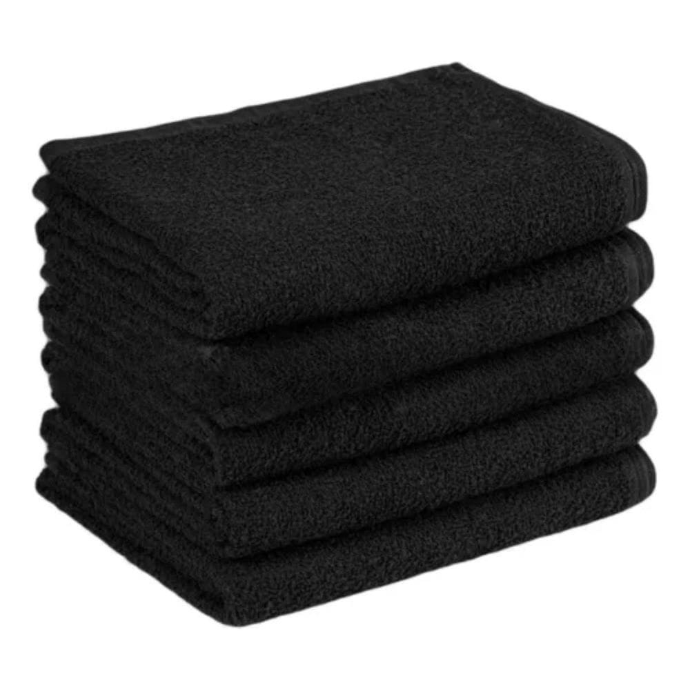 Toalha Rosto Preta Absorvente E Antialérgica Ideal Sua Casa