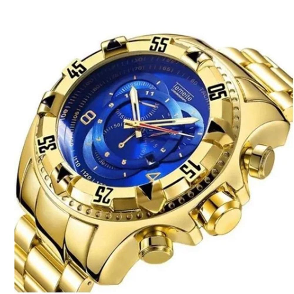 Relógio Grande Luxury Masculino - Temeite De Luxo Barato