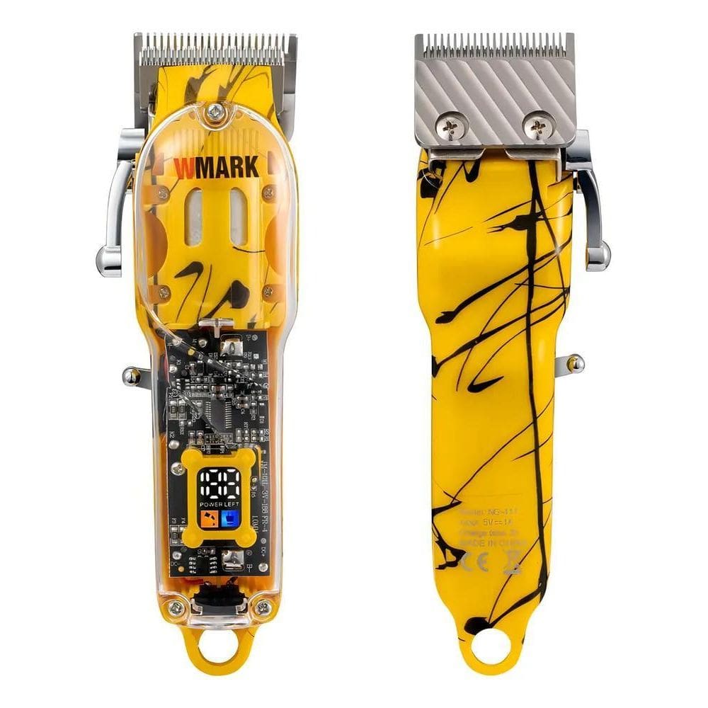 2X Maquina De Cortar Cabelo Wmark Ng411 Amarelo