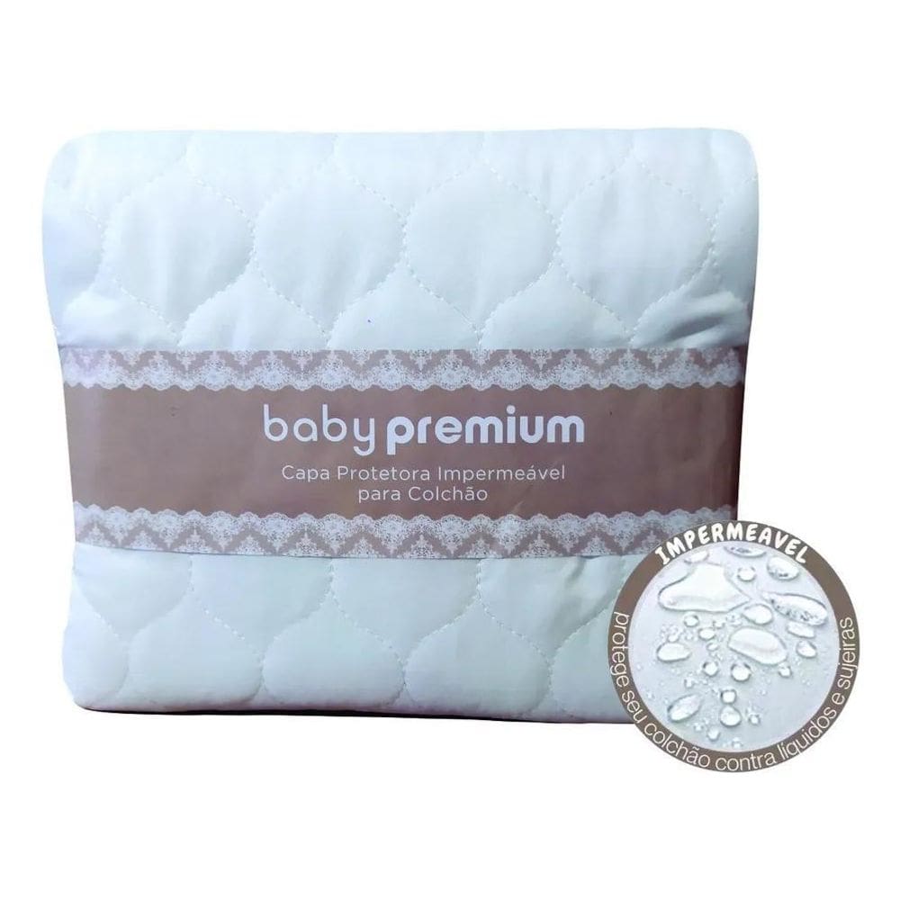 2X Capa Protetor De Colchão Berço Americano Impermeável Prem