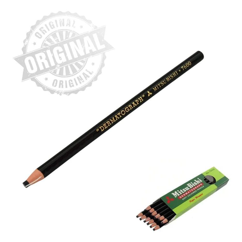 Lápis Dermatográfico Preto 7600 Mitsubishi