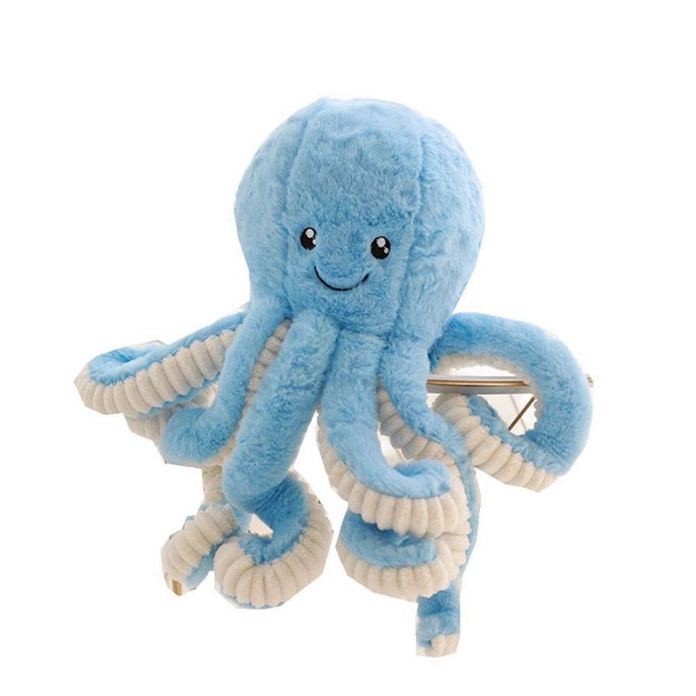 Boneca de brinquedo de pelúcia azul Octopus Anime 40cm