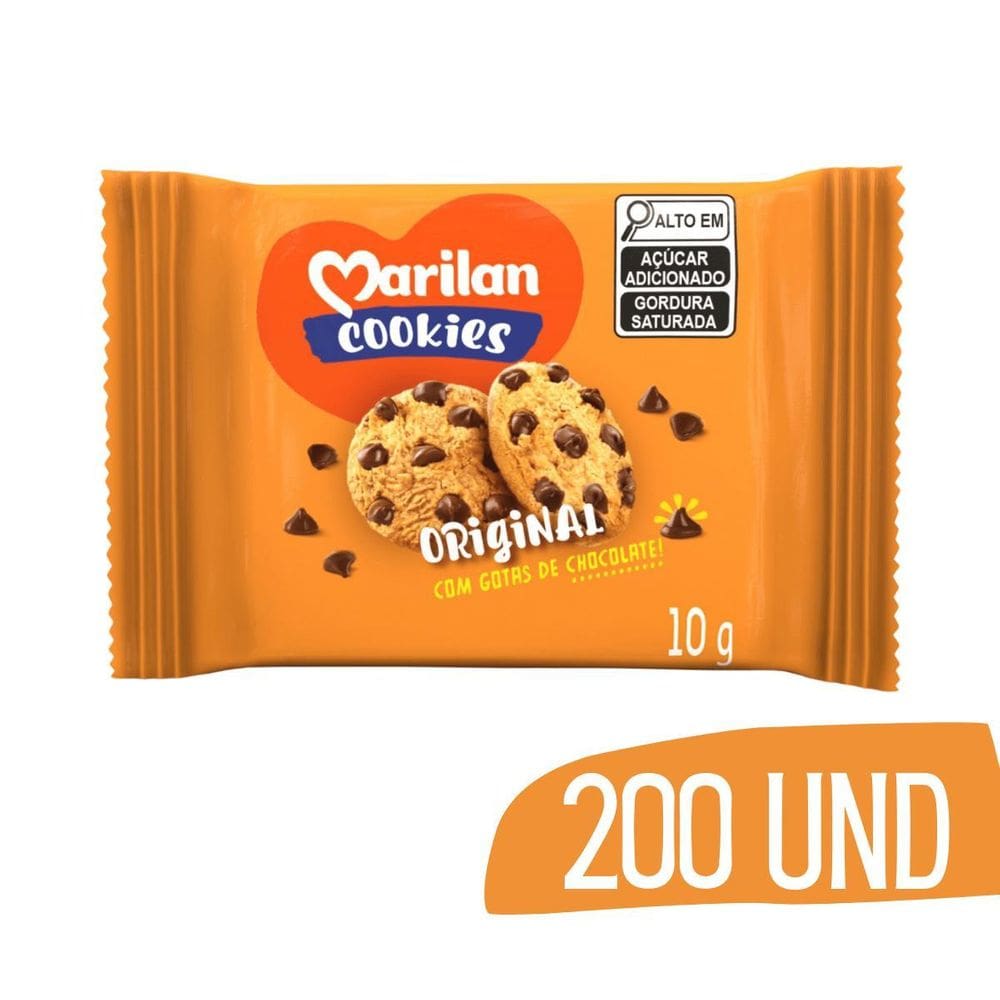 Biscoito Cookies Sache Marilan 10G - 200 Und
