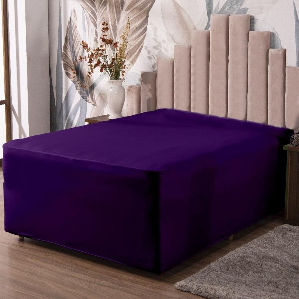 Lençol Luva Casal Cama Conjugada Veste Colchão Box Malha 1P