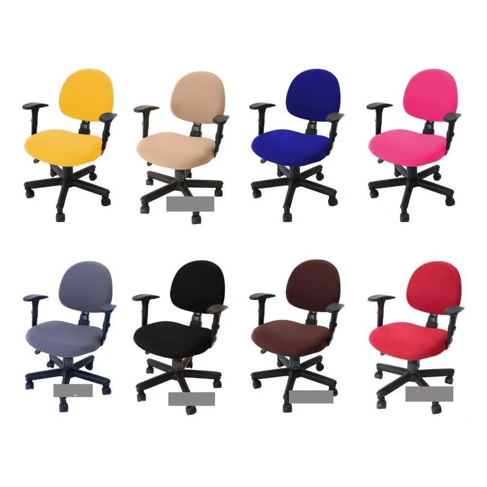 2X Capa Protetora De Cadeira Giratória De Escritório 01 Peça