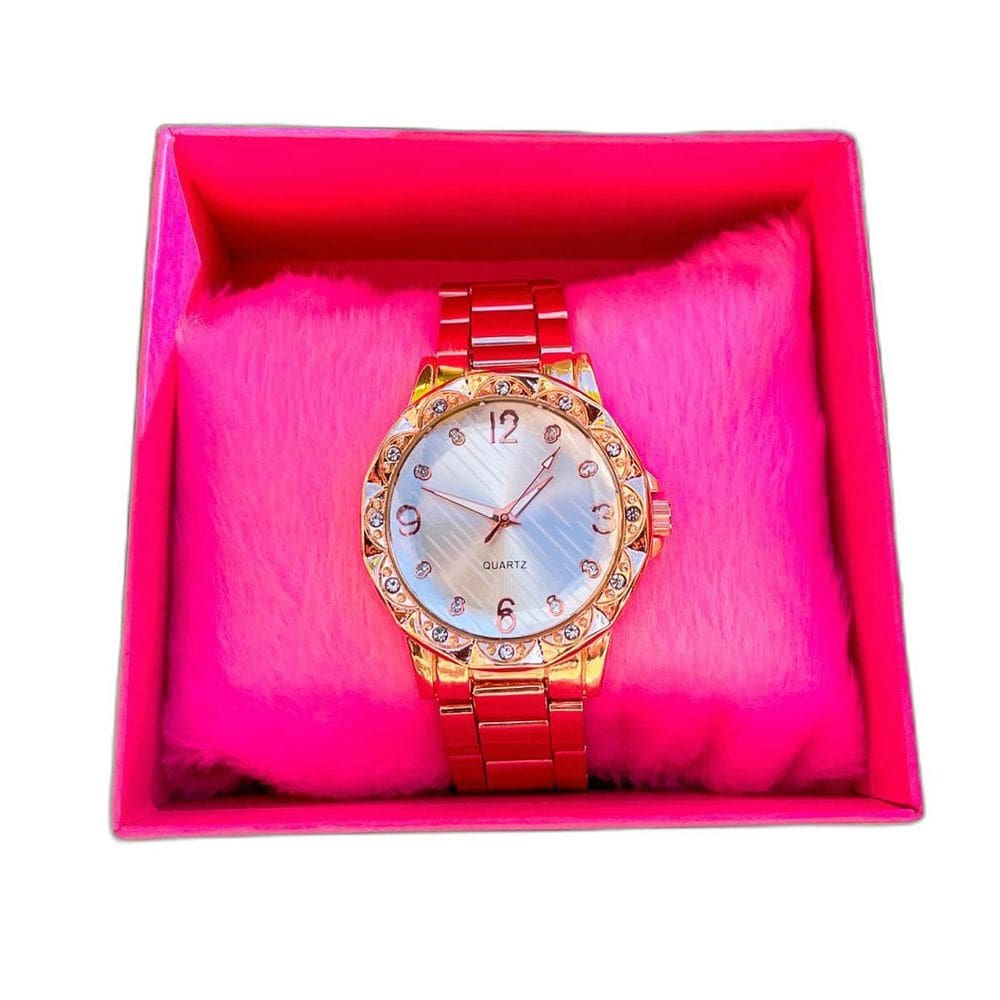 Relógio Feminino Rose Barato Com E