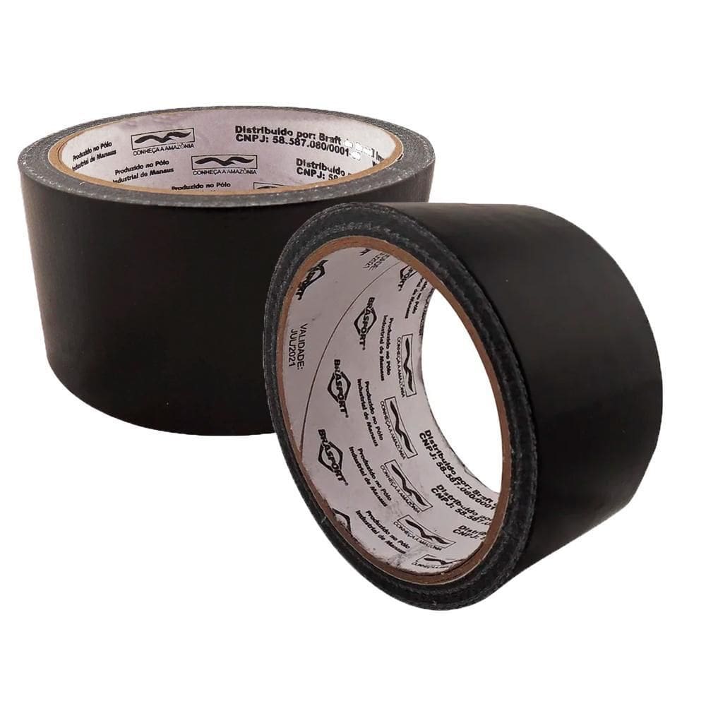 Fita Multiuso 48 Mm X 5 M Preta 7646 Brasfort