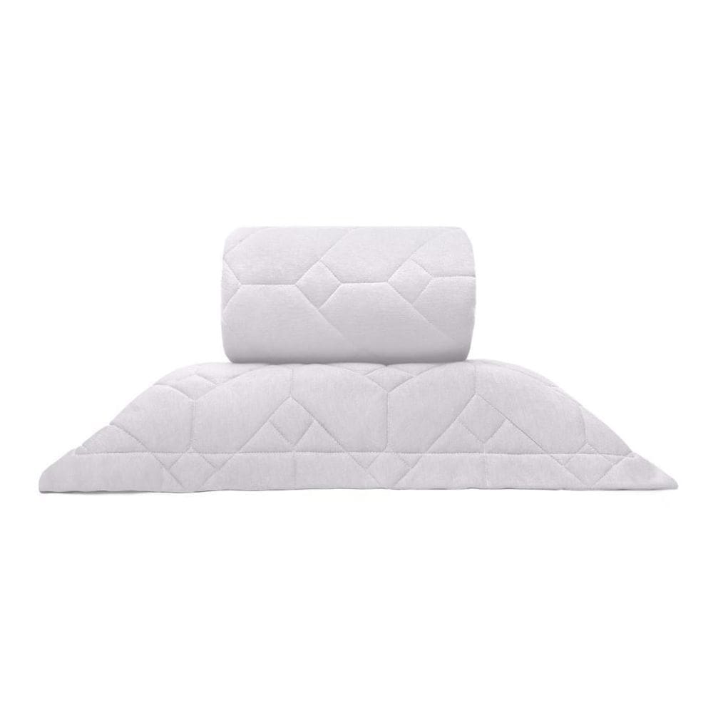 Kit Cobre Leito Solteiro Malha 100% Bambu Natural Buettner