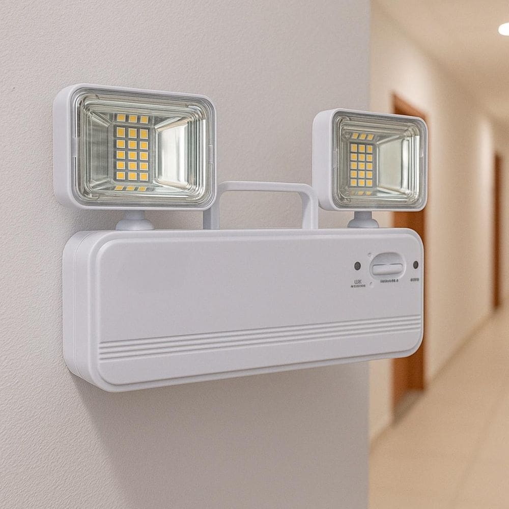 Luminária De Emergência Luz Led Forte Para Corredores