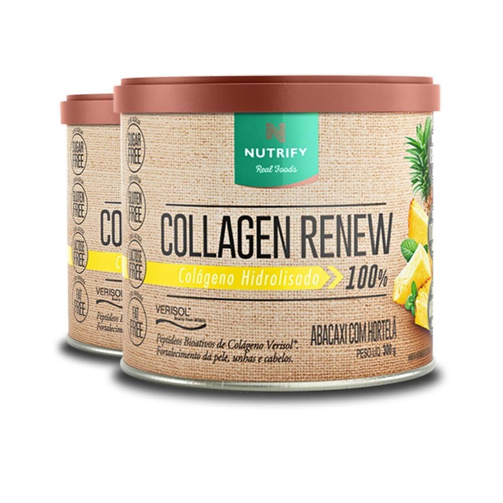 Kit 2 Colágeno Renew Hidrolisado Abacaxi Nutrify 300G