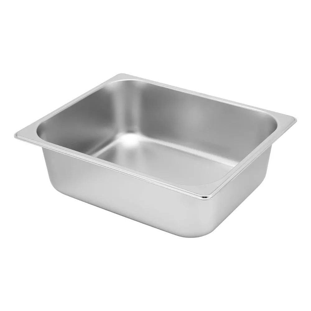 2X Cuba Gn Gastronomica 1/2 X 100 Mm 7 Litros Em Inox 304 Pa