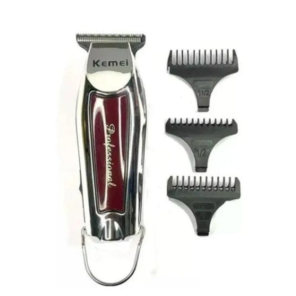 Máquina Recarregável Kemei Pezinho Acabamento Envio Já