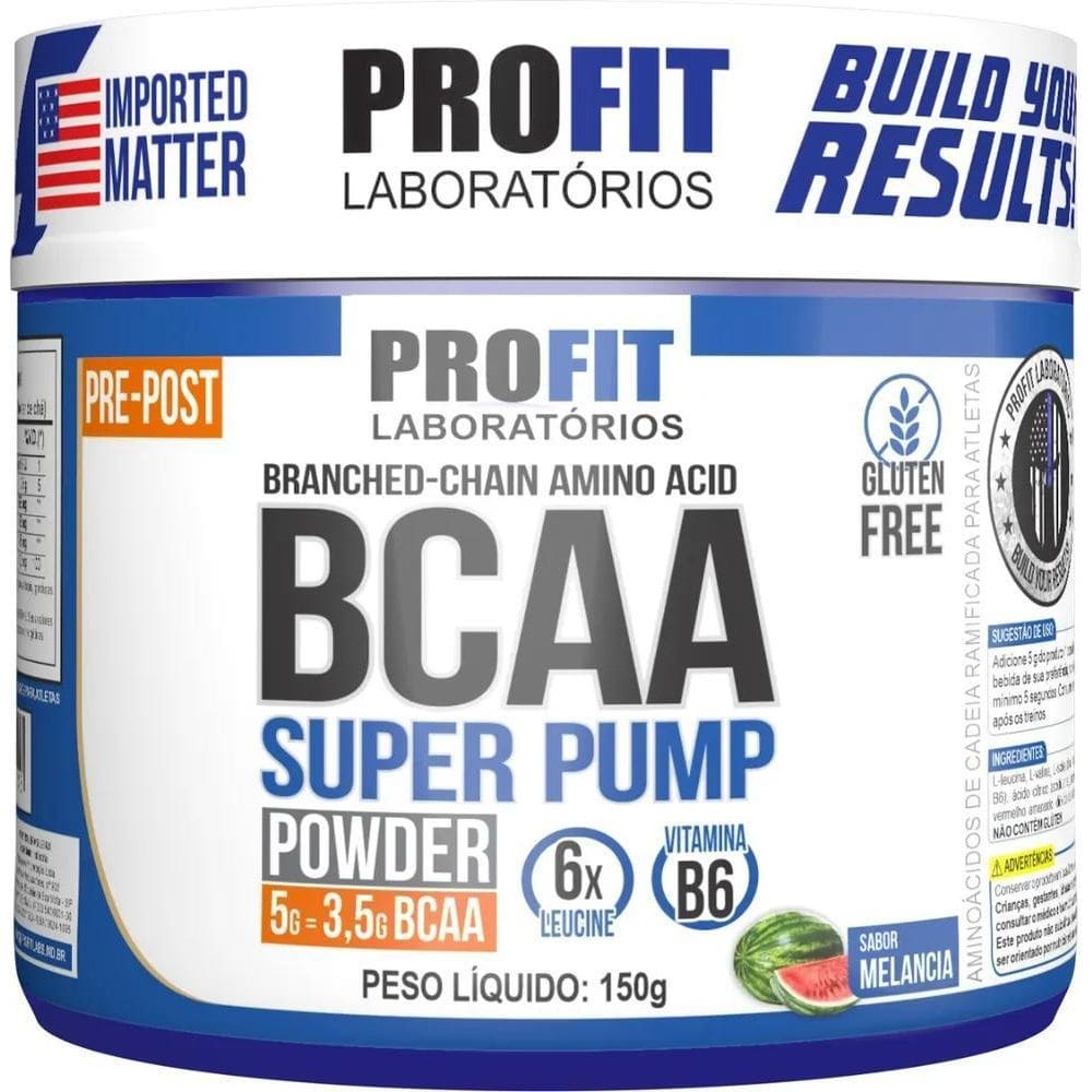 2X Bcaa 6:1:1 Em Pó Super Pump Powder 150G - Profit Labs Sab