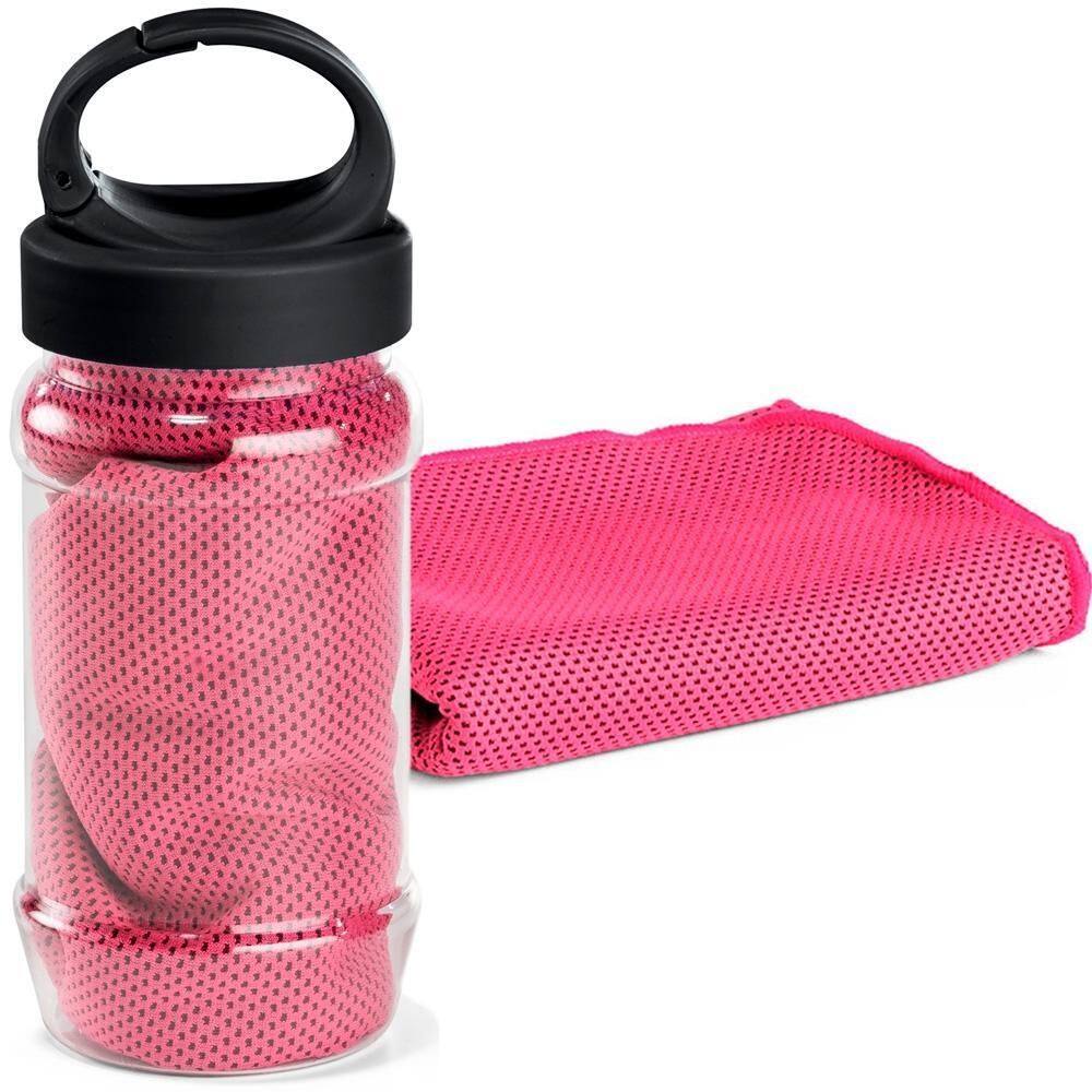 Toalha Esportiva Gelada Refrescante Topget - Rosa